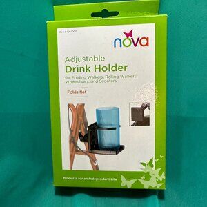 Nova Adjustable Drink Holder for Walkers, Wheelchairs and Scooters